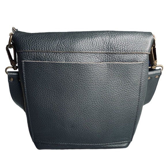 Eleven600 Genuine Leather Crossbody Handbag Zip Closure 9”H 9.8”W 3”D NWOT - Picture 6 of 15